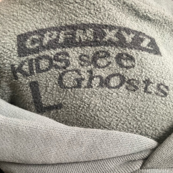 NEW! CPFM Hoodie "KIDS SEE GHOSTS" Glacier Size L Cactus Plant Flea Market RARE - Picture 4 of 5
